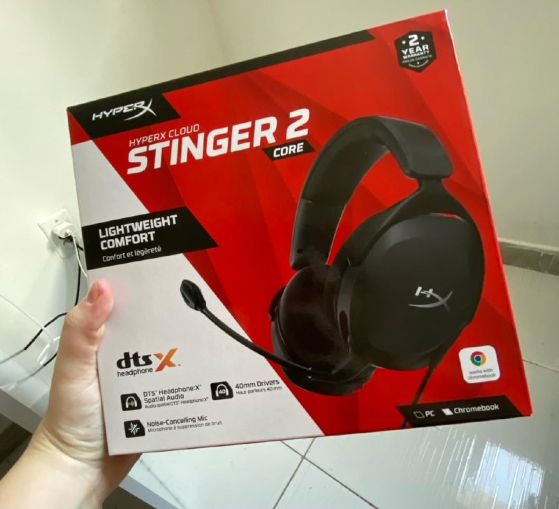 Headset Gamer HyperX Cloud Stinger 2 Core, Preto