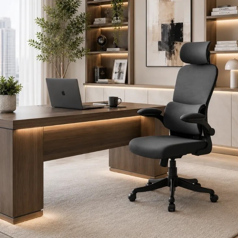 Cadeira Escritório Ergonômica Maat Brand Com Suporte Lombar