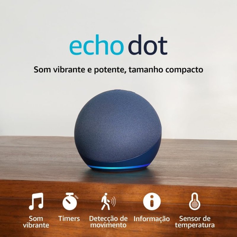 Echo Dot (Geração Mais Recente) com Alexa+ – Cor Azul