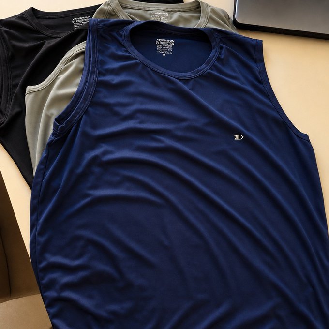 Kit com 3 Camisas Regatas Dry-Fit Sandrini + Frete Grátis