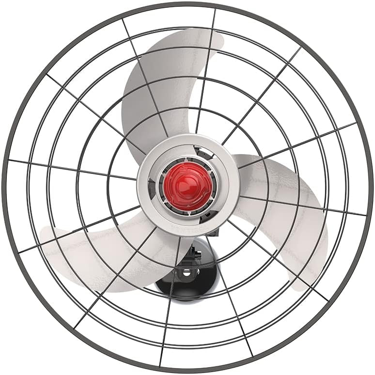 Ventilador de Parede Oscilante Power 70cm - Bivolt - Preto/Prata