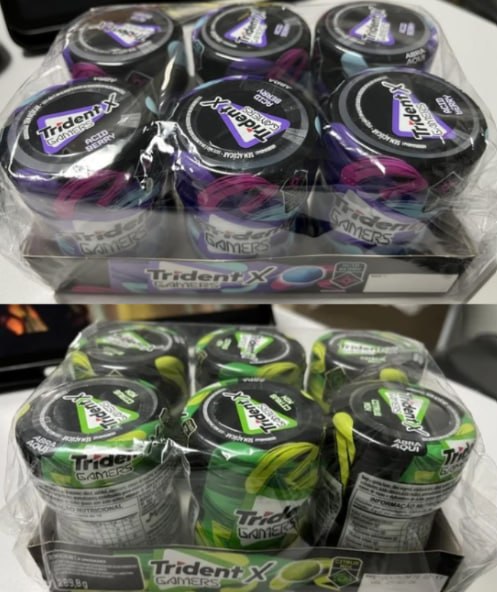 Cx Chiclete Trident X Gamers 6 un. de 48,3g