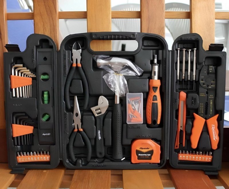Sparta Maleta de ferramentas kit com 129 peças