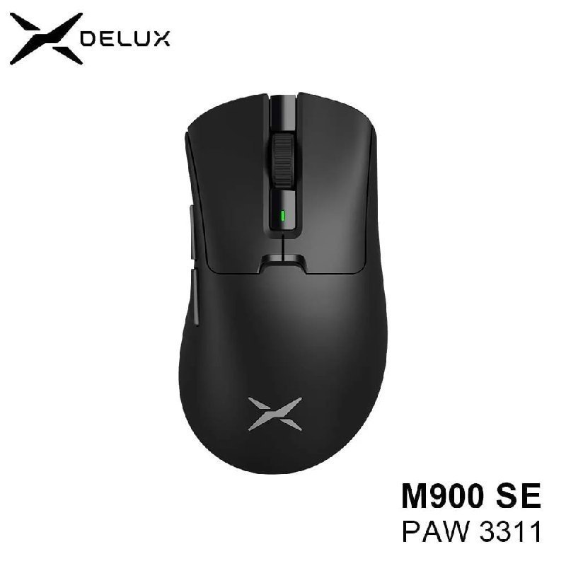 Mouse Sem Fio Delux M900 Se PAW3311 1000Hz 63g 2.4GHz/Com Fio 400mAh