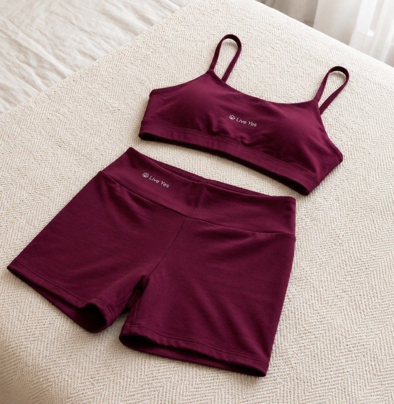 Conjunto Fitness Virginia Top Shorts Meia Coxa Cintura Alta