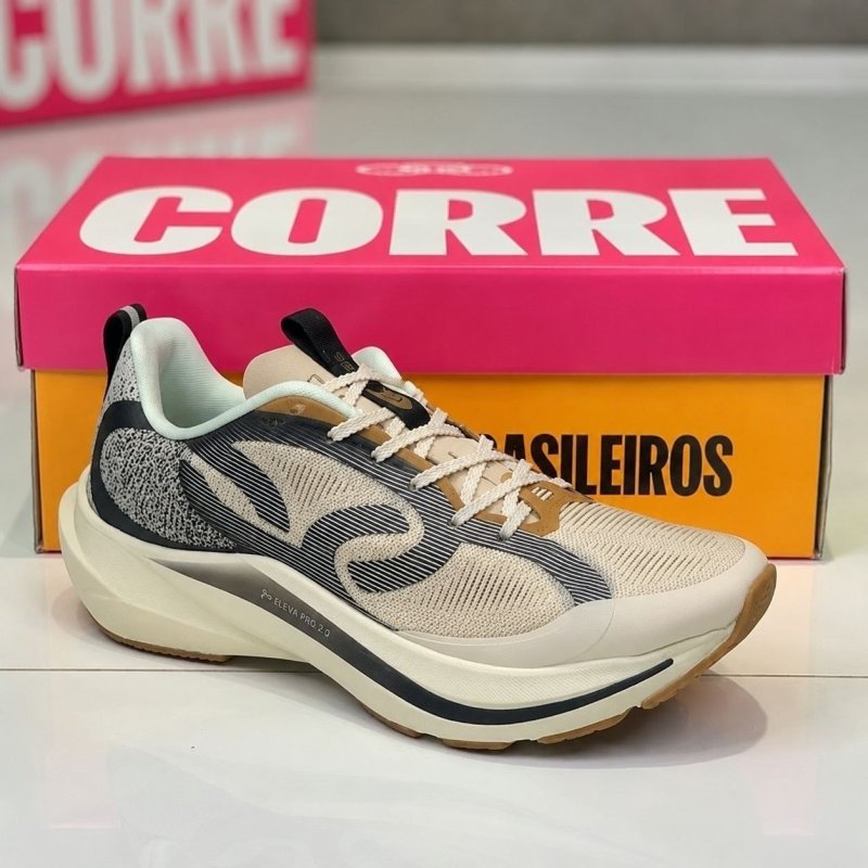 Tenis Olympikus Corre Vento 3 Masculino Preto E Chumbo Lisa