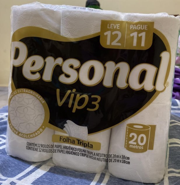 Papel Higiênico Personal Vip Folha Tripla