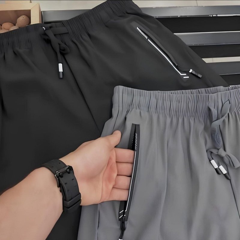 Short Masculino Bermuda 2 Bolsos Zíper Secagem Rápida