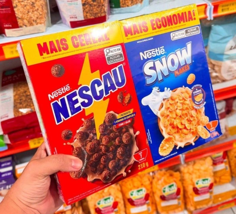 Kit Cereal Matinal Chocolate Nescau 210g + Snow Flakes 230g Mais Economia
