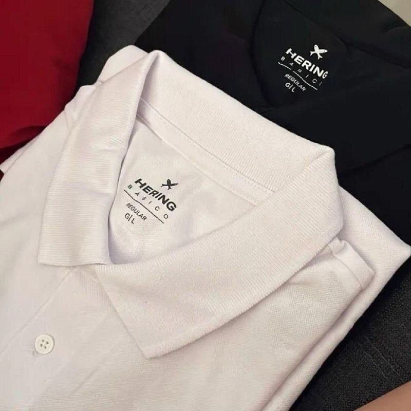 Kit Com 2 Camisas Polo Básicas Masculinas Hering