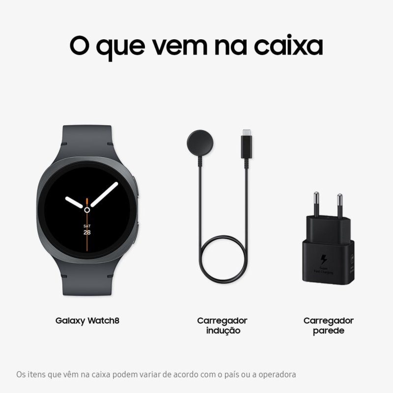 Samsung Galaxy Watch8 Smartwatch 44mm LTE, Galaxy AI - Grafite