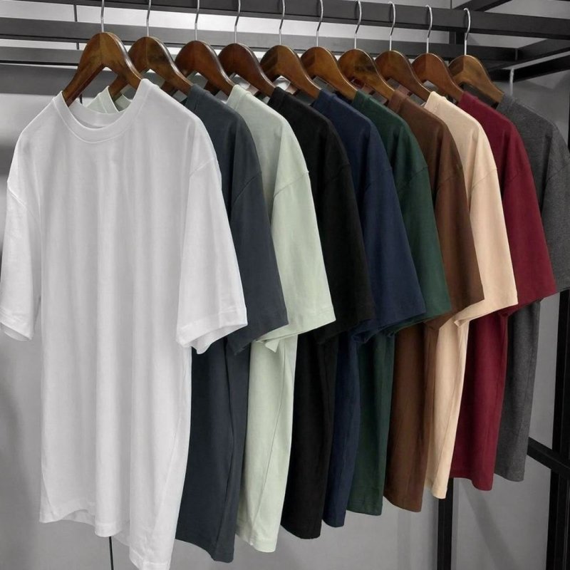 Kit 7 Camisetas Básica Lisa Algodão Premium Masculina