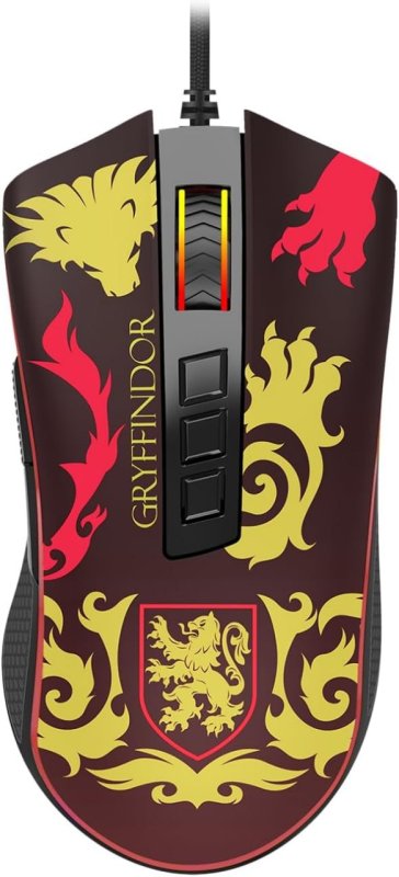 Mouse Gamer Redragon Harry Potter Cobra RGB Special Edition Grifinória Preto e Vermelho PMW3327