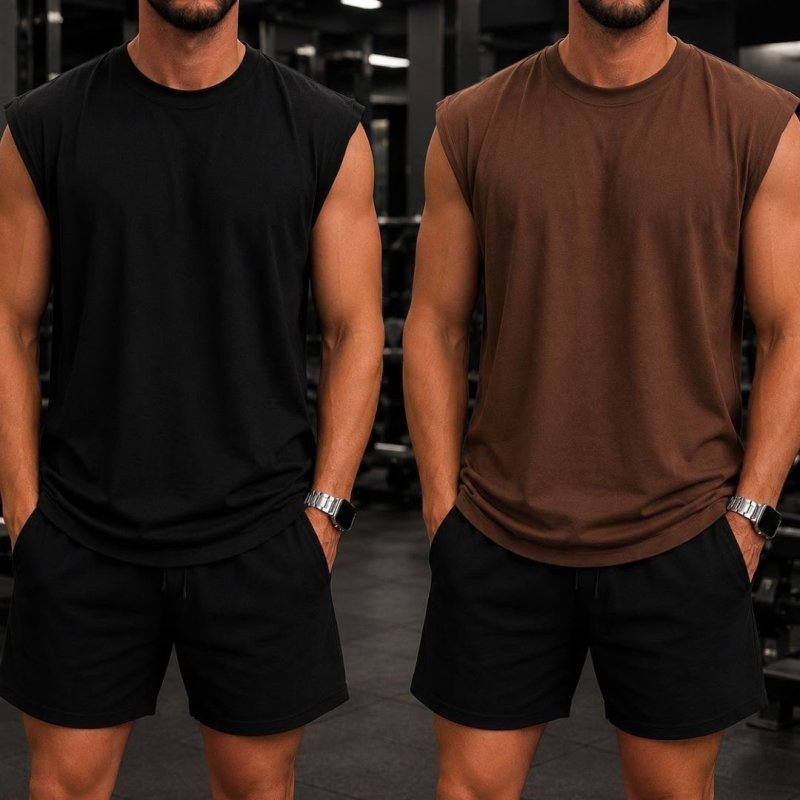 Regata Oversized Masculino Tamanho Grande Básica Lisa Preto P