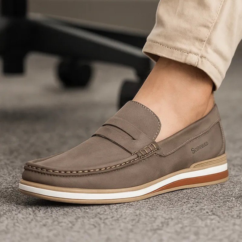 Mocassim Masculino Em Camurça Linha Esporte Fino Old Money (38 a 45)