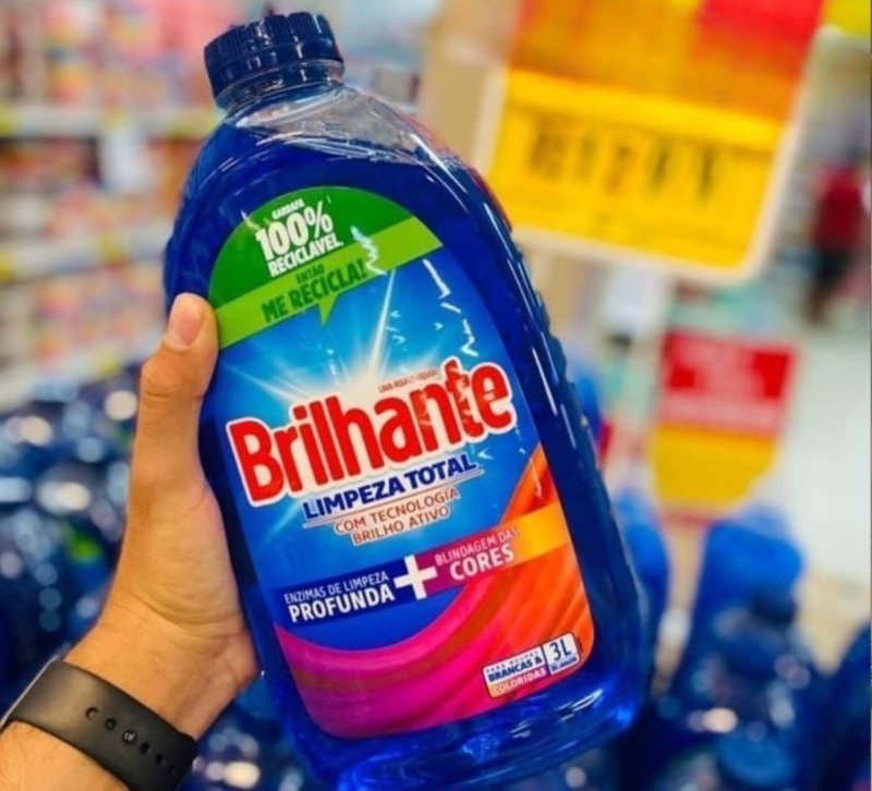 Brilhante Limpeza Total - Lava Roupas Líquido 3L