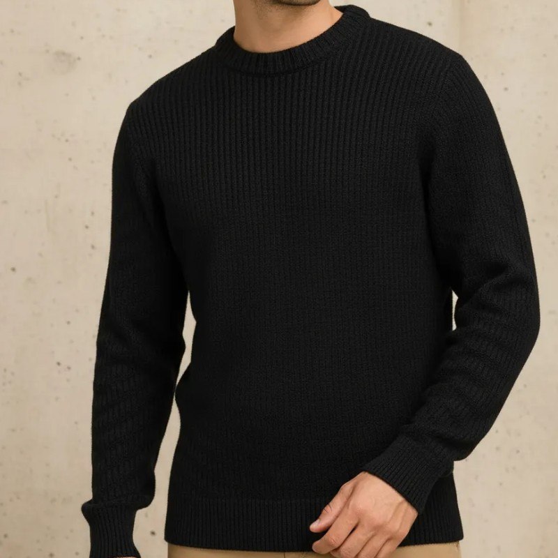 Suéter Blusa De Tricot Masculino Liso Blusa Lã Masculina