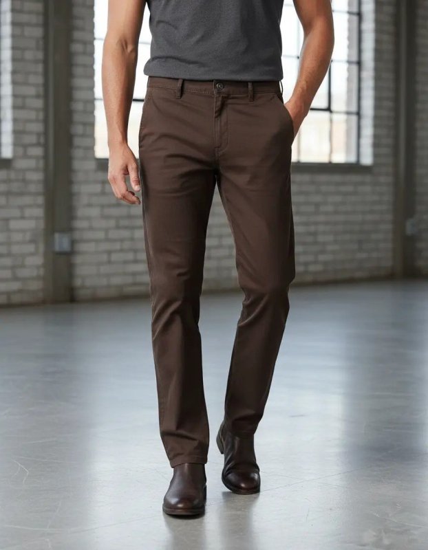 Calça Sarja Masculina Alfaiataria Bolso Faca Tradicional