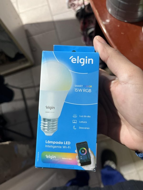 Lâmpada Inteligente Mais Potente 15W Smart Color RGB Wifi Elgin