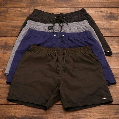 Kit 4 Bermuda Shorts Tactel Sandrini Elastano Academia Praia