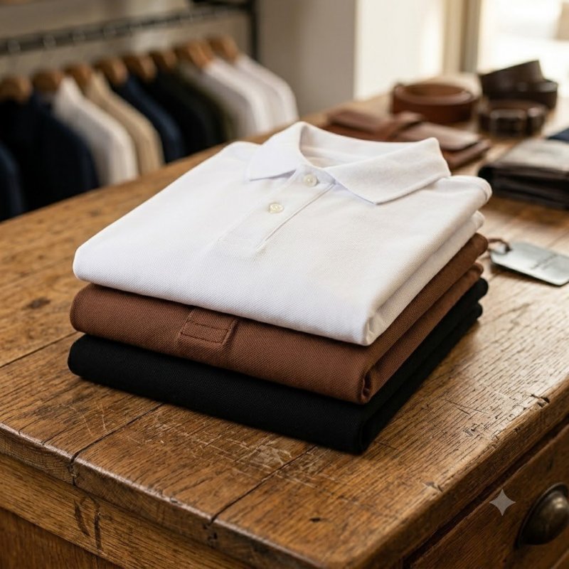Kit 3 Camisa Polo Pique Tecido Premium Lisa Casual - sortidas