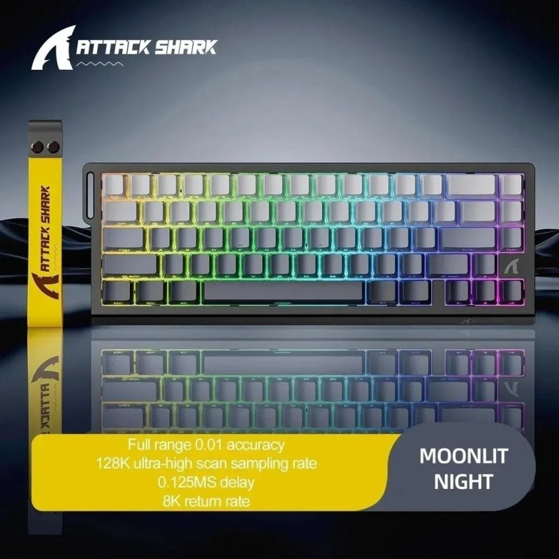 Teclado Mecânico Gamer Attack Shark X68he Com Fio