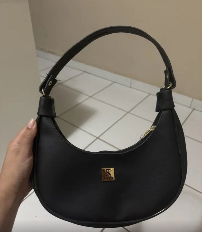 Bolsa Feminina Tote Meia Lua De Ombro E Mão