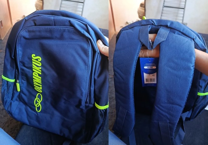 Mochila Casual Olympikus Essential Marinho/lime