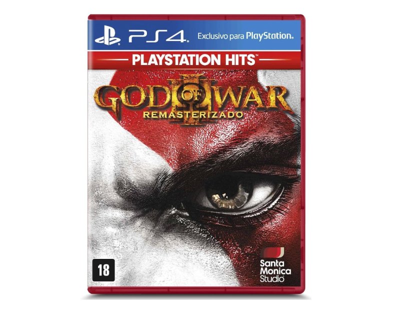 Jogo God Of War III Remasterizado Hits, Mídia Física, PS4