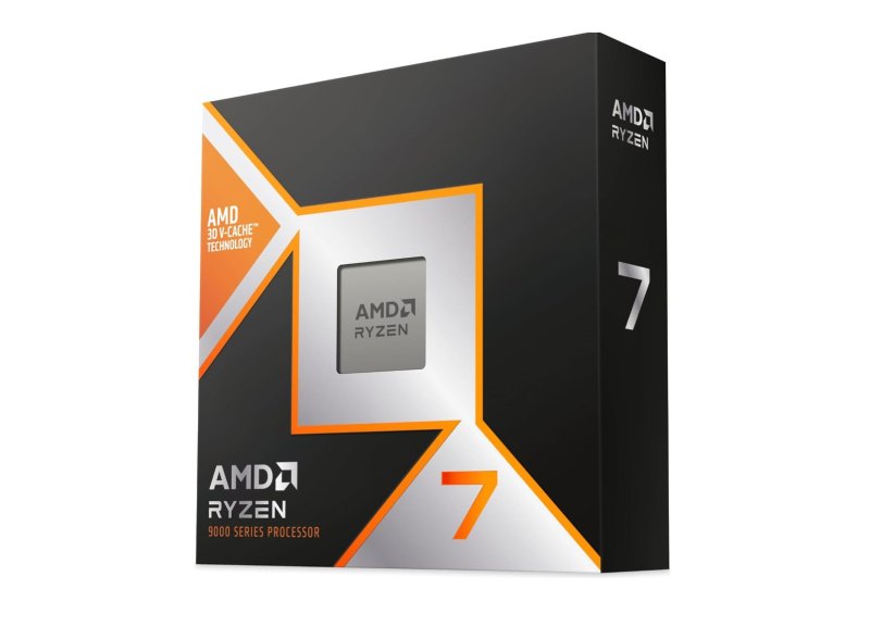 Processador AMD Ryzen 7 9800X3D (8 Cores/ 16 Threads), AMD AM5