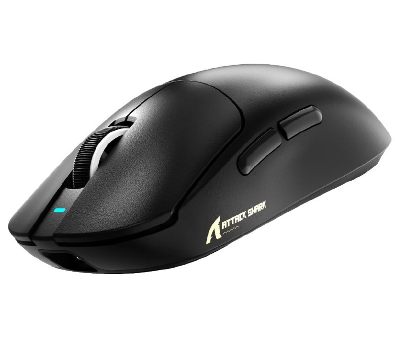 ATTACK SHARK X8 PLUS Mouse para Mãos Grandes, 55g SUPERLEVE, Preto
