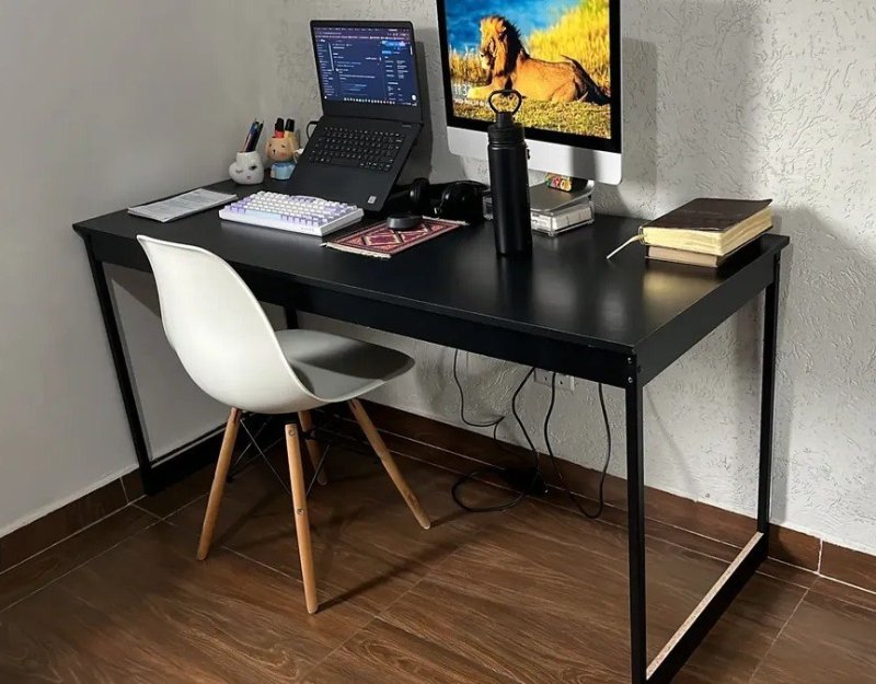 Mesa Gamer Industrial 150cm Com Estrutura Em Aço