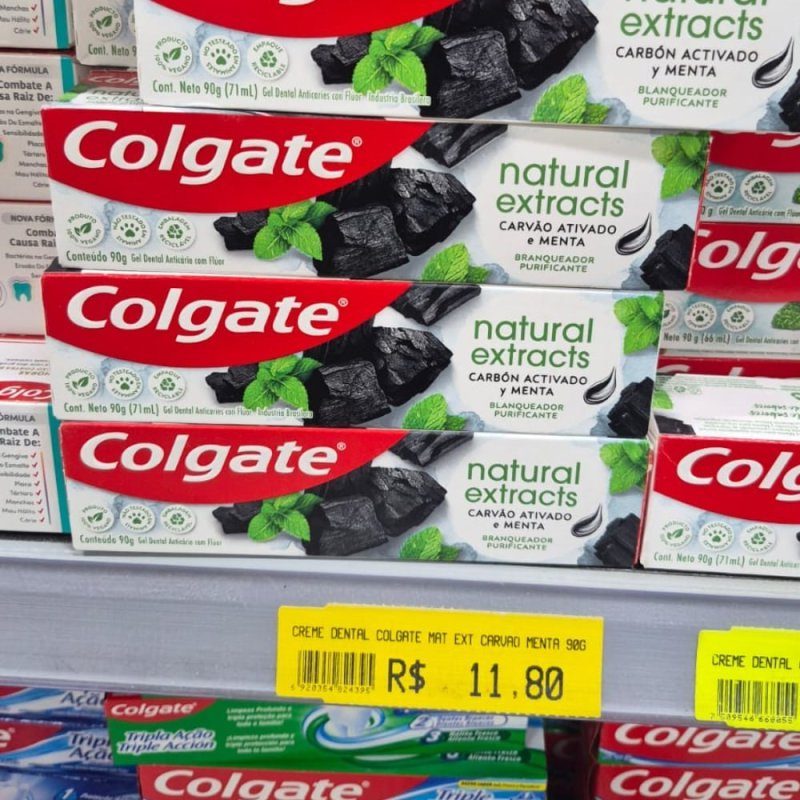 Creme Dental Colgate Natural Extracts 90g - 3 un.
