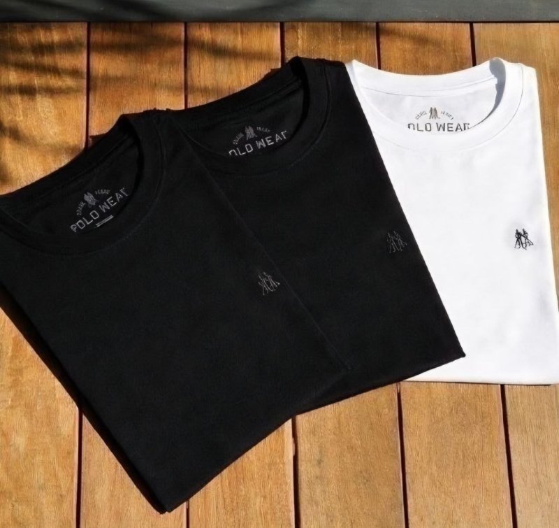 Kit 3 Camisetas Masculinas Polo Wear