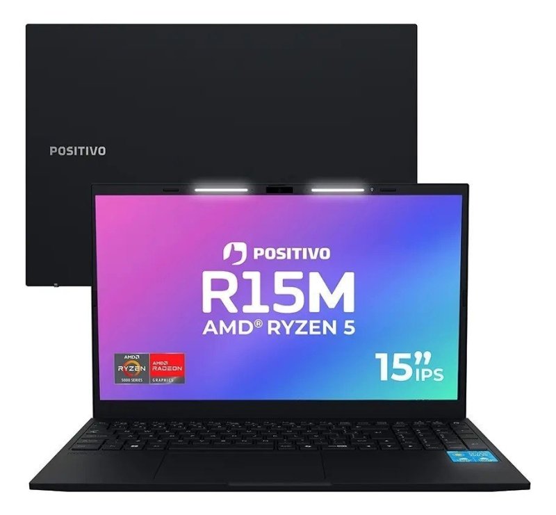 Notebook Positivo Vision R15M Com AMD Ryzen 5, 8GB de RAM e SSD de 256GB