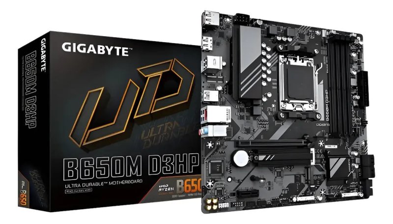Placa-mãe Gigabyte B650m D3hp 4x Ddr5 Am5 Matx M.2 Preto