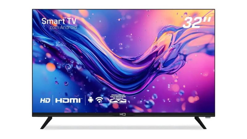Smart TV Hq 32 Hd Android 12 Design Slim Hqs32nkhm