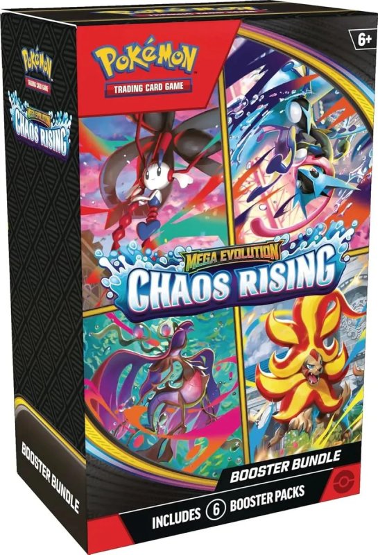 Inglês - 4x Caixa Pokémon Tcg Mega Evolution Chaos Rising