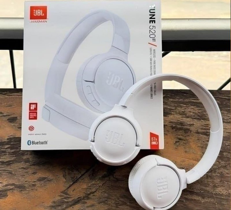 JBL, Fone de Ouvido On-ear, Headphone, Tune 520BT, Sem Fio - Branco