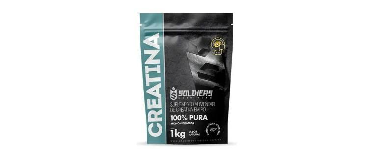 Creatina 1kg Suplemento Monohidratada em pó 100% Pura Soldiers Nutrition