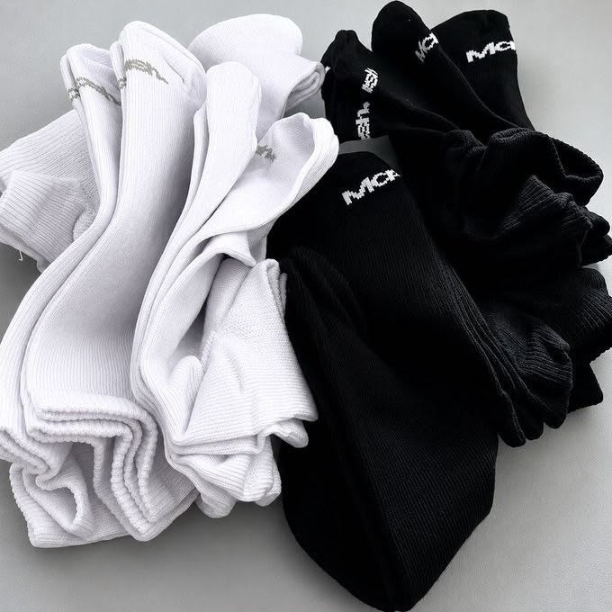 Kit 12 Pares Meias Soquete Mash Sapatilha Invisível Unissex