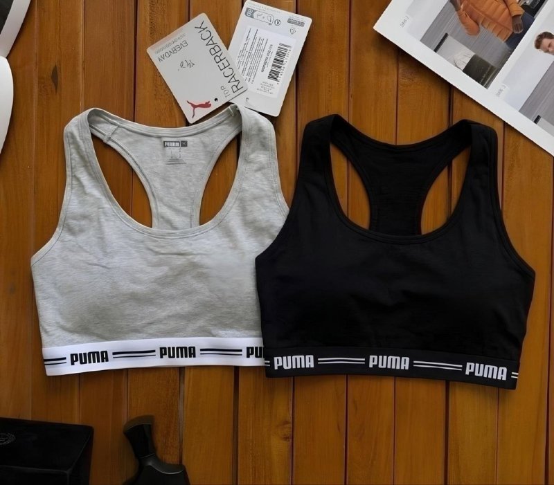 Kit 2 Top Academia Puma Treino Fitness Esportivo Algodão