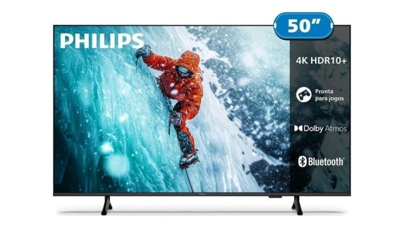Smart Tv Philips 50 4k 50pug7300 Comando De Voz Bluetooth
