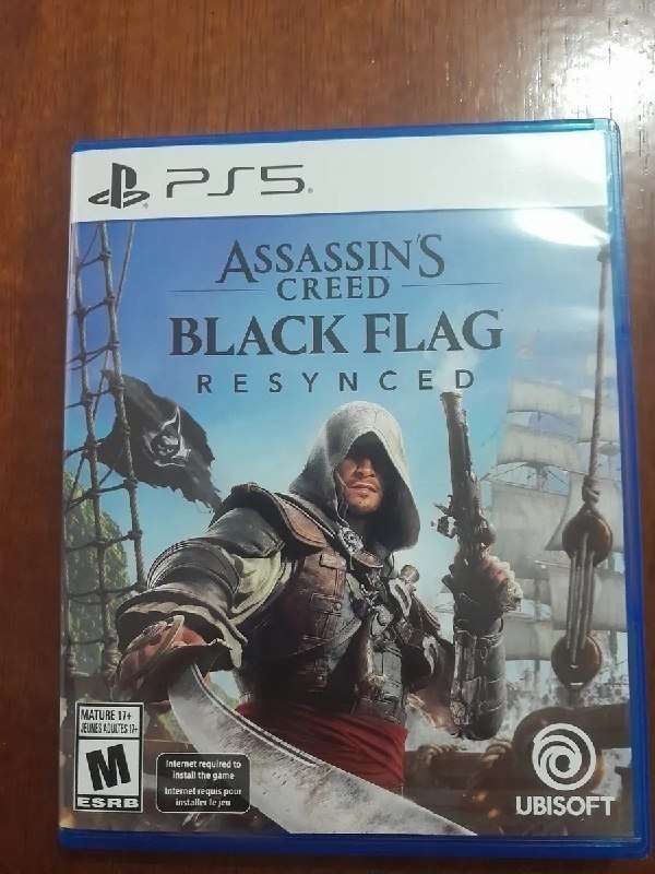 Jogo Assassins Creed Black Flag Resynced Ps5 Fisico + Frete Grátis