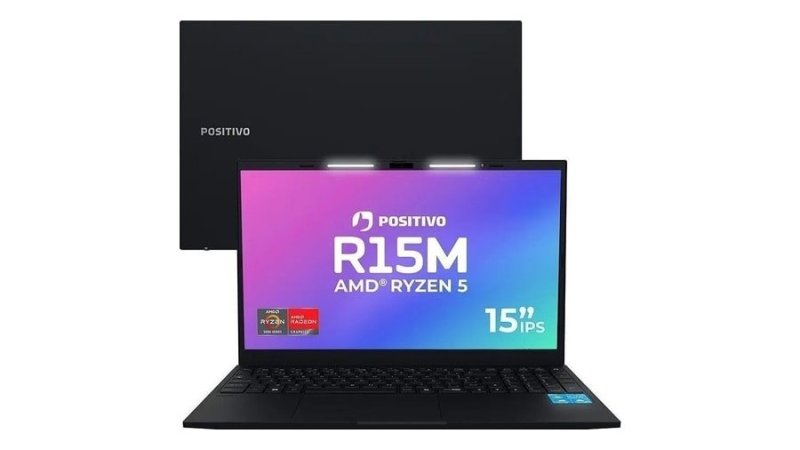 Notebook Positivo Vision R15M Com AMD Ryzen 5, 8GB de RAM e SSD de 256GB