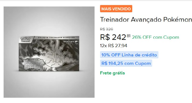 Treinador Avançado Pokémon ME05 Escuridão Absoluta