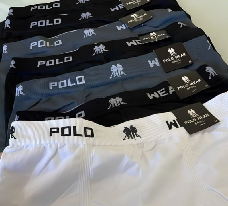 Kit 12 Cuecas Boxer Polo Wear Microfibra Sem Costura Atacado