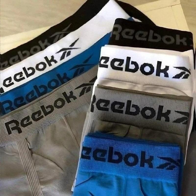 Kit 6 Cuecas Boxer Reebok Microfibra Sem Costura Original