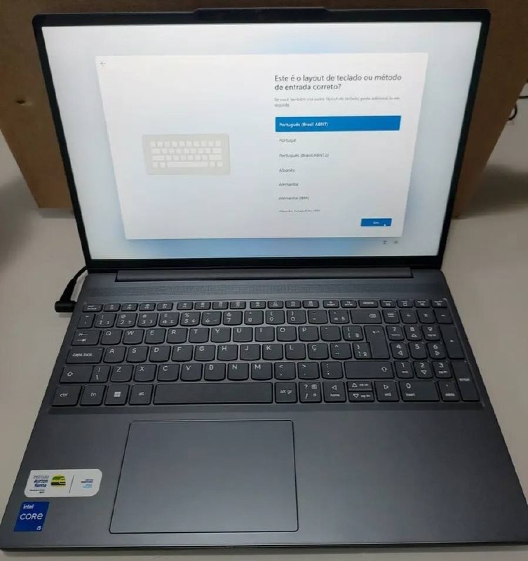 Notebook Lenovo IdeaPad Slim 3 15IRH10 Intel Core i5-13420H 8GB 512GB SSD Windows 11 15.3" - 83NS0002BR Luna Grey