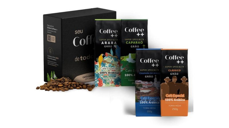 Kit 4 un. Coffee++ Café Especial Em Grãos